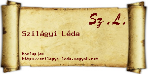 Szilágyi Léda névjegykártya